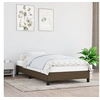 Image de Bedframe zonder matras 100x200 cm stof donkerbruin346699