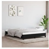 Image de Cadre de lit sans matelas noir 140x190 cm tissu