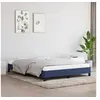 Image de Cadre de lit sans matelas bleu 140x190 cm tissu
