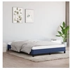 Image de Cadre de lit sans matelas bleu 140x200 cm tissu