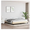 Image de Bedframe zonder matras stof cràmekleurig 160x200 cm346733