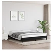 Image de Cadre de lit sans matelas noir 180x200 cm tissu