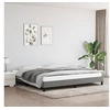 Image de Bedframe zonder matras stof donkergrijs 200x200 cm346745