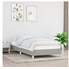 Image de Cadre de lit sans matelas gris clair 90x200 cm tissu