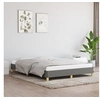 Image de Cadre de lit sans matelas gris foncé 140x190 cm tissu