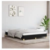 Image de Cadre de lit sans matelas noir 140x190 cm tissu