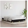 Image de Cadre de lit sans matelas noir 160x200 cm tissu