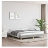 Image de Cadre de lit sans matelas gris clair 180x200 cm tissu