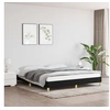 Image de Cadre de lit sans matelas noir 180x200 cm tissu