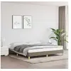 Image de Cadre de lit sans matelas taupe 180x200 cm tissu
