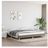 Image de Bedframe zonder matras stof taupe 200x200 cm346846