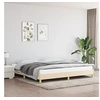 Image de Bedframe zonder matras stof cràmekleurig 200x200 cm346847