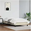 Image de Bedframe kunstleer cràmekleurig 90x200 cm346882