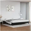 Image de Bedframe kunstleer zwart 200x200 cm346922