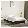 Image de Cadre de lit sans matelas noir 80x200 cm velours