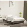 Image de Cadre de lit sans matelas gris foncé 90x190 cm velours