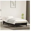 Image de Cadre de lit sans matelas noir 90x190 cm velours