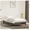 Image de Cadre de lit sans matelas gris foncé 90x200 cm velours