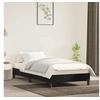 Image de Cadre de lit sans matelas noir 90x200 cm velours