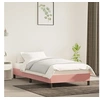 Image de Bedframe fluweel roze 100x200 cm346963