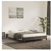 Image de Cadre de lit sans matelas gris foncé 140x190 cm velours
