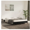 Image de Cadre de lit sans matelas noir 140x190 cm velours