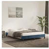 Image de Cadre de lit sans matelas bleu foncï¿½ 140x190 cm velours
