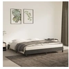 Image de Cadre de lit sans matelas gris foncé 160x200 cm velours