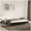 Image de Cadre de lit sans matelas noir 160x200 cm velours
