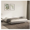 Image de Cadre de lit sans matelas gris clair 180x200 cm velours