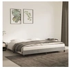Image de Cadre de lit sans matelas gris clair 200x200 cm velours