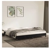 Image de Cadre de lit sans matelas noir 200x200 cm velours