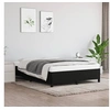Image de Cadre de lit sans matelas noir 140x190 cm tissu