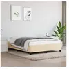 Image de Bedframe zonder matras stof cràmekleurig 140x200 cm347071