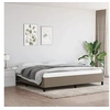 Image de Bedframe zonder matras stof taupe 200x200 cm347094