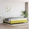 Image de Bedframe zonder matras 200x200 cm stof groen347097