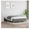 Image de Cadre de lit sans matelas gris foncé 140x190 cm tissu