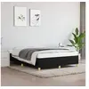 Image de Cadre de lit sans matelas noir 140x190 cm tissu