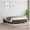 Image de Bedframe zonder matras stof donkerbruin 140x190 cm347160
