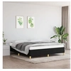 Image de Cadre de lit sans matelas noir 160x200 cm tissu