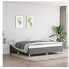 Image de Cadre de lit sans matelas gris foncé 180x200 cm tissu