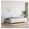 Image de Bedframe zonder matras stof cràmekleurig 200x200 cm347194