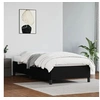 Image de Cadre de lit sans matelas noir 90x190 cm similicuir