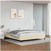 Image de Bedframe kunstleer cràmekleurig 160x200 cm347259