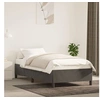 Image de Cadre de lit sans matelas gris foncé 90x200 cm velours