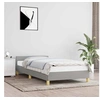 Image de Cadre de lit sans matelas gris clair 80x200 cm tissu