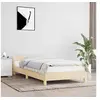 Image de Bedframe met hoofdeinde zonder matras 80x200 cm stof cràme347372
