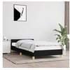 Image de Cadre de lit avec tête de lit sans matelas noir 90x200 cm tissu