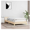 Image de Bedframe zonder matras 100x200 cm stof cràmekleurig347396