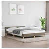 Image de Cadre de lit sans matelas taupe 140x190 cm tissu